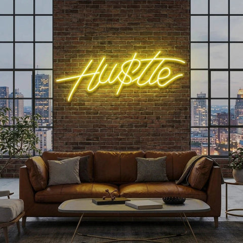 Hustle Led Neon Sign Light