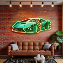 Hypercar LED Neon Sign Light Pop Art