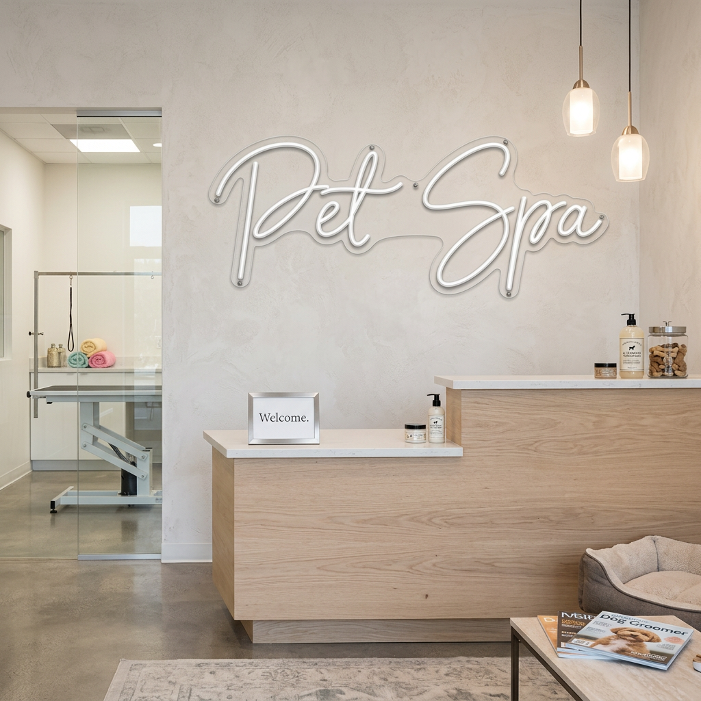 Custom Neon: Pet Spa
