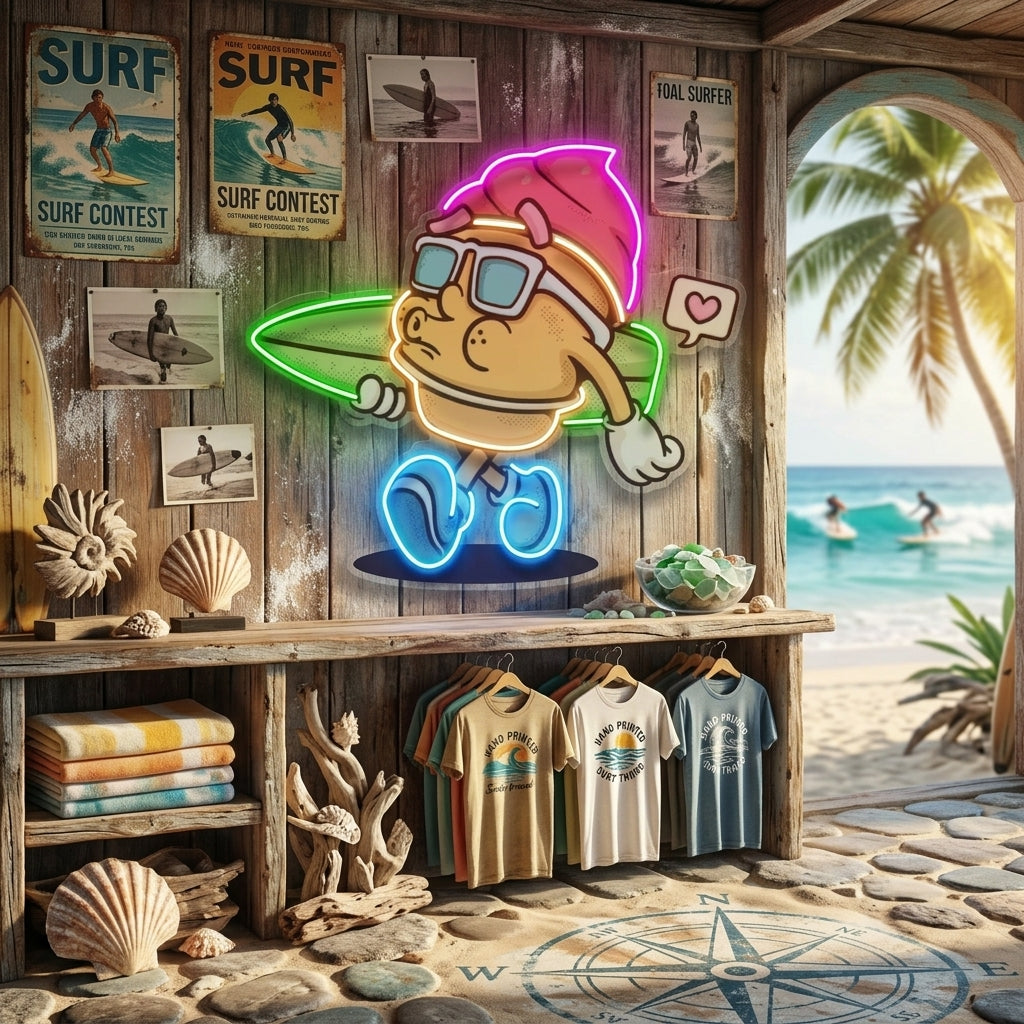 Ice Cream Trendy Retro LED Neon Sign Light Pop Art
