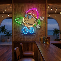 Ice Cream Trendy Retro LED Neon Sign Light Pop Art