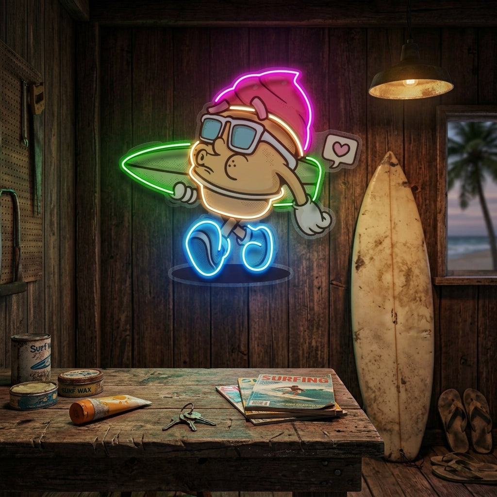 Ice Cream Trendy Retro LED Neon Sign Light Pop Art