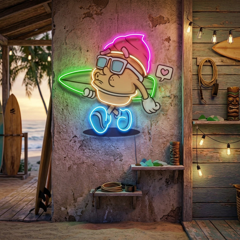 Ice Cream Trendy Retro LED Neon Sign Light Pop Art