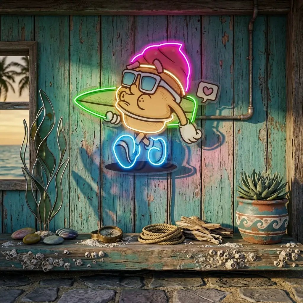 Ice Cream Trendy Retro LED Neon Sign Light Pop Art