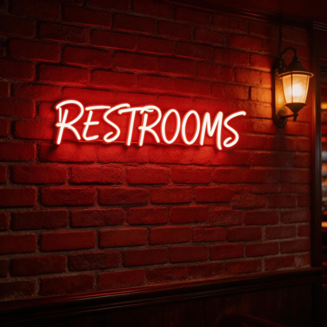 Custom Neon: RESTROOMS