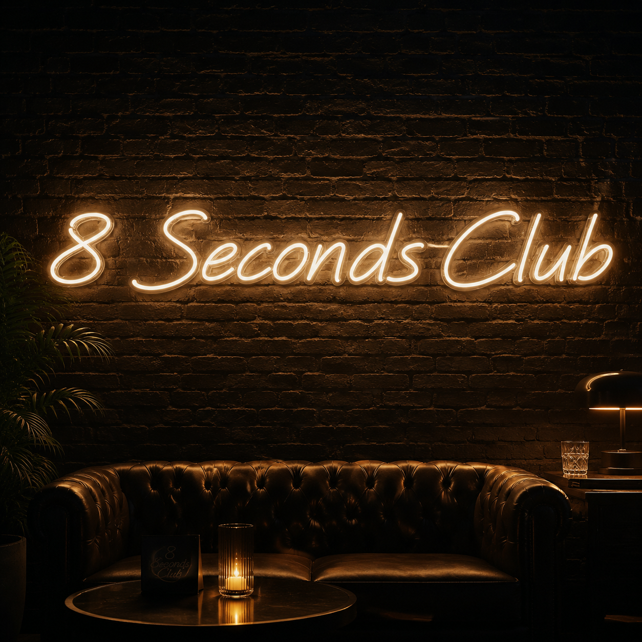 Custom Neon: 8 Seconds Club