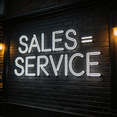 Custom Neon: Sales = Service