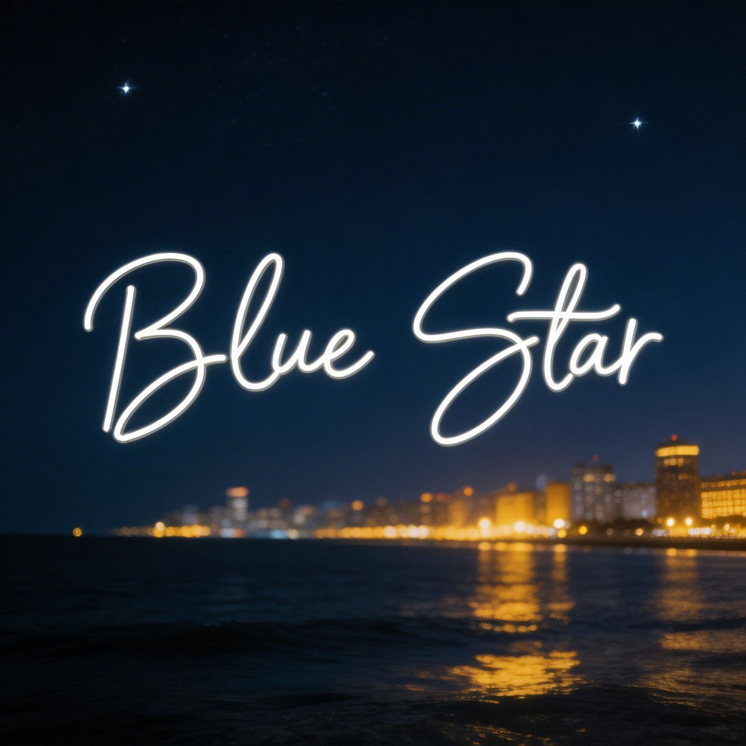 Custom Neon: Blue Star