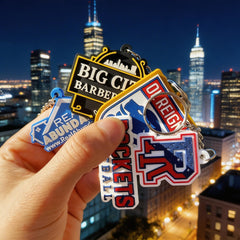Custom 3D Die-Cut Rubber Keychains