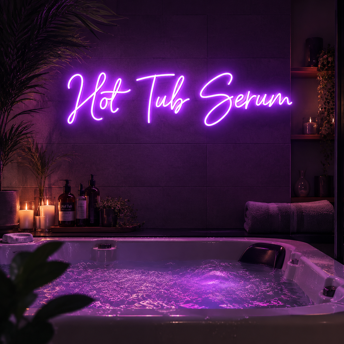 Hot Tub Serum 30" Sign (Purple)