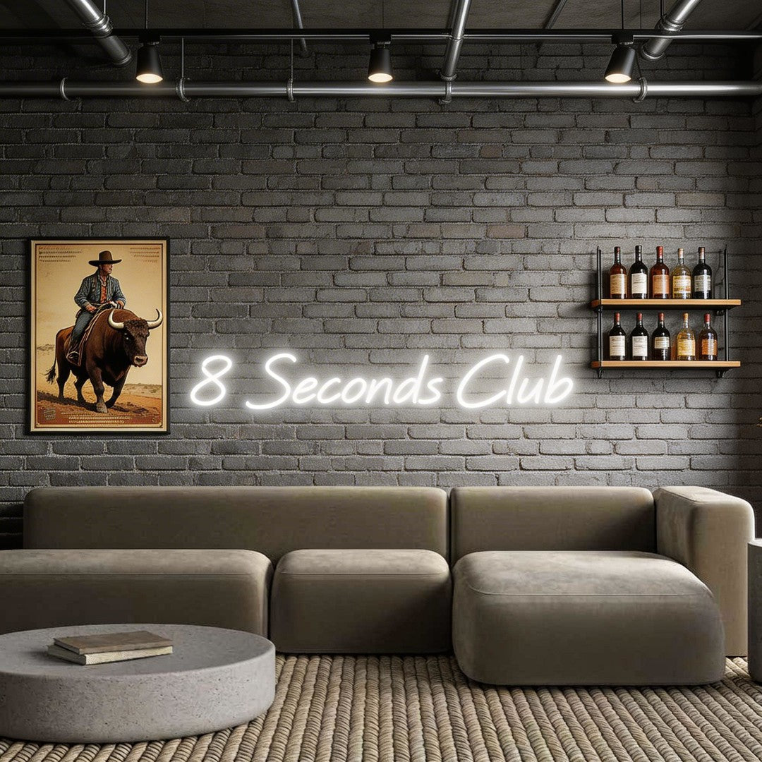 Custom Neon: 8 Seconds Club