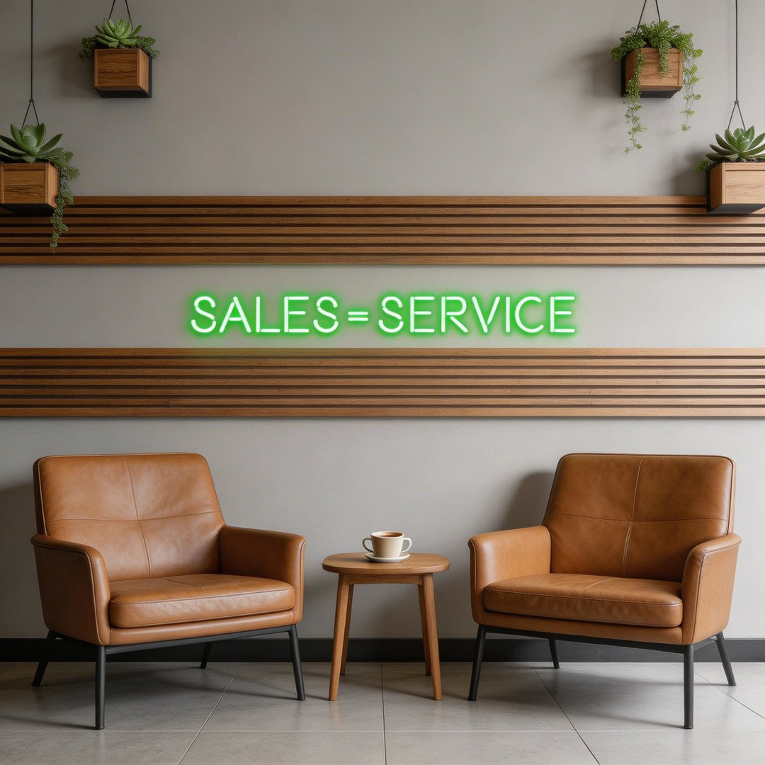 Custom Neon: Sales = Service