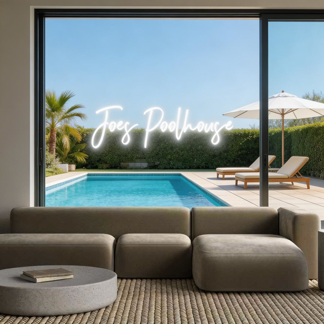 Custom Neon: Joes Poolhouse