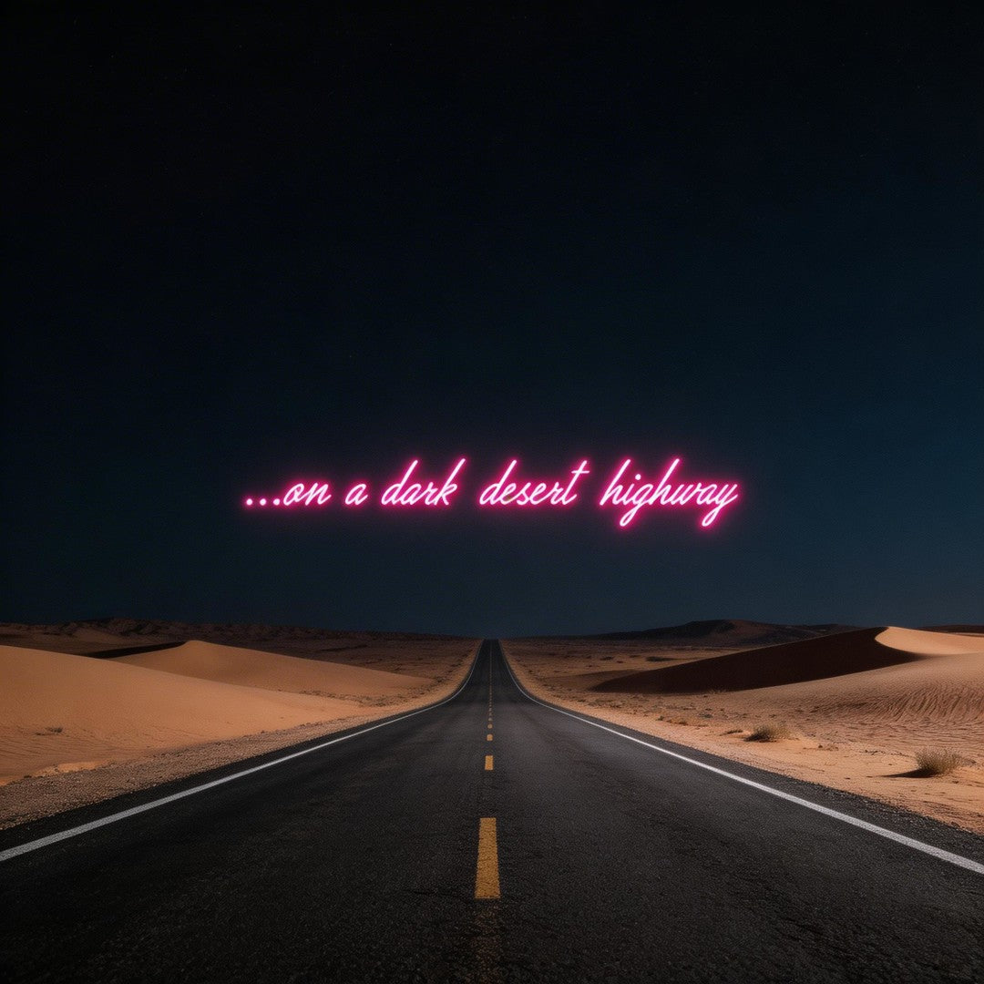 Custom Neon: ...on a dark ...