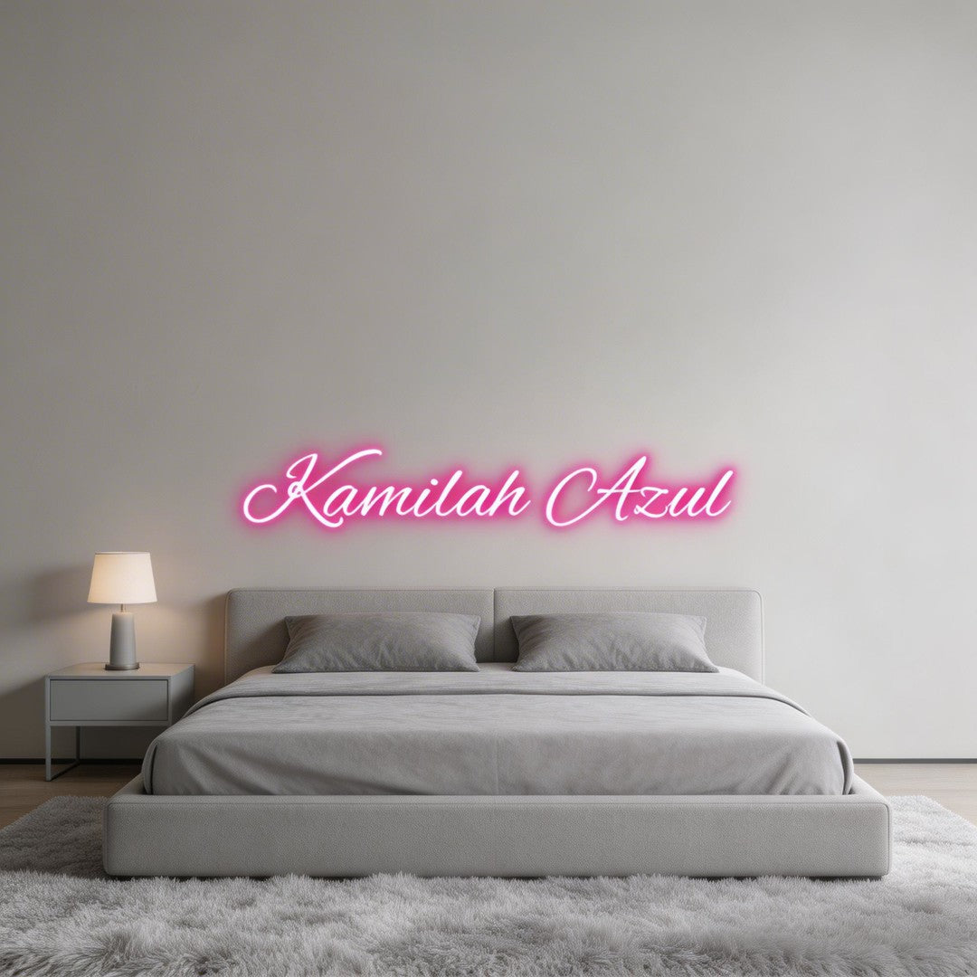 Custom Neon: Kamilah Azul