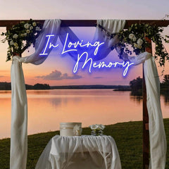 In Loving Memory Led Neon Sign Light, Neon Light Sign For Wedding
