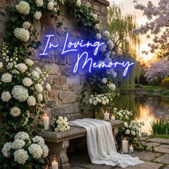 In Loving Memory Led Neon Sign Light, Neon Light Sign For Wedding