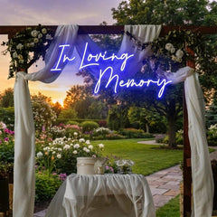 In Loving Memory Led Neon Sign Light, Neon Light Sign For Wedding