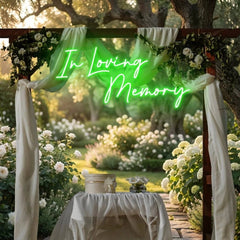 In Loving Memory Led Neon Sign Light, Neon Light Sign For Wedding