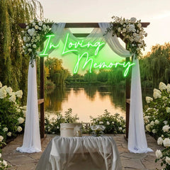 In Loving Memory Led Neon Sign Light, Neon Light Sign For Wedding