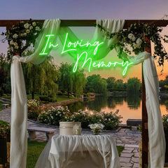 In Loving Memory Led Neon Sign Light, Neon Light Sign For Wedding