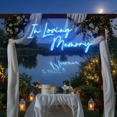 In Loving Memory Led Neon Sign Light, Neon Light Sign For Wedding