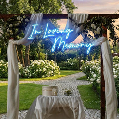 In Loving Memory Led Neon Sign Light, Neon Light Sign For Wedding