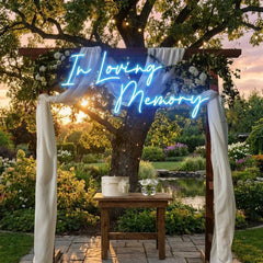 In Loving Memory Led Neon Sign Light, Neon Light Sign For Wedding