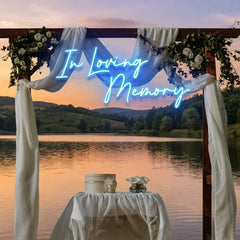In Loving Memory Led Neon Sign Light, Neon Light Sign For Wedding