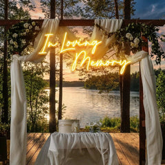 In Loving Memory Led Neon Sign Light, Neon Light Sign For Wedding