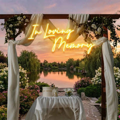 In Loving Memory Led Neon Sign Light, Neon Light Sign For Wedding