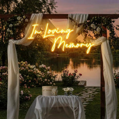 In Loving Memory Led Neon Sign Light, Neon Light Sign For Wedding
