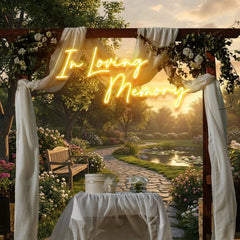 In Loving Memory Led Neon Sign Light, Neon Light Sign For Wedding