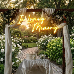 In Loving Memory Led Neon Sign Light, Neon Light Sign For Wedding