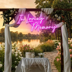 In Loving Memory Led Neon Sign Light, Neon Light Sign For Wedding
