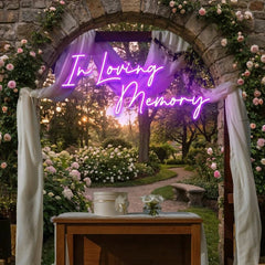In Loving Memory Led Neon Sign Light, Neon Light Sign For Wedding
