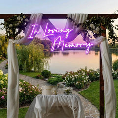 In Loving Memory Led Neon Sign Light, Neon Light Sign For Wedding