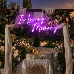 In Loving Memory Led Neon Sign Light, Neon Light Sign For Wedding