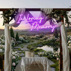 In Loving Memory Led Neon Sign Light, Neon Light Sign For Wedding