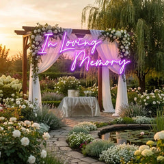 In Loving Memory Led Neon Sign Light, Neon Light Sign For Wedding