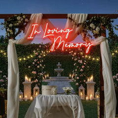 In Loving Memory Led Neon Sign Light, Neon Light Sign For Wedding