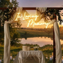 In Loving Memory Led Neon Sign Light, Neon Light Sign For Wedding