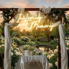In Loving Memory Led Neon Sign Light, Neon Light Sign For Wedding
