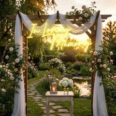 In Loving Memory Led Neon Sign Light, Neon Light Sign For Wedding