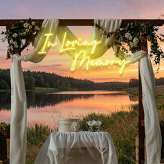 In Loving Memory Led Neon Sign Light, Neon Light Sign For Wedding