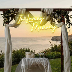 In Loving Memory Led Neon Sign Light, Neon Light Sign For Wedding