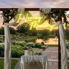 In Loving Memory Led Neon Sign Light, Neon Light Sign For Wedding