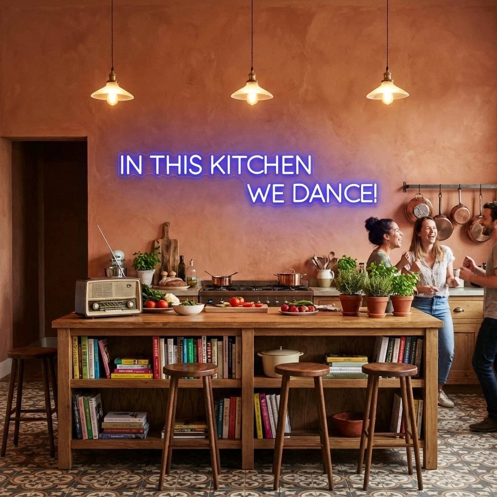 In This Kitchen We Dance Led Neon Sign Light