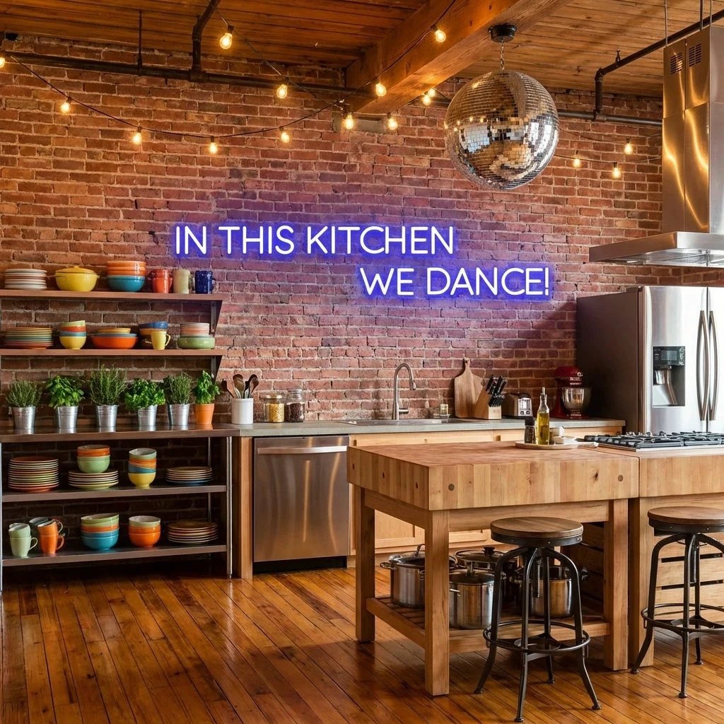 In This Kitchen We Dance Led Neon Sign Light