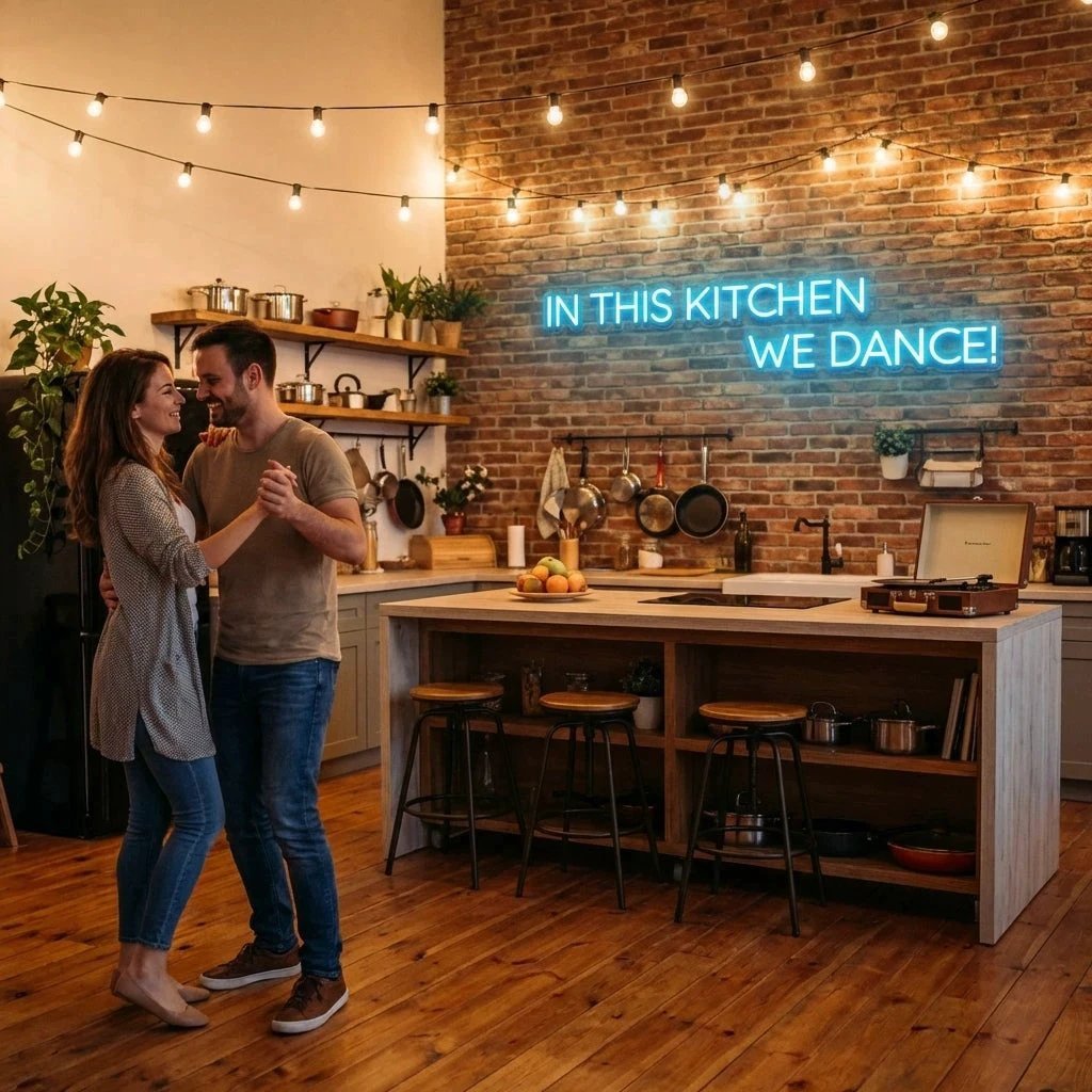 In This Kitchen We Dance Led Neon Sign Light